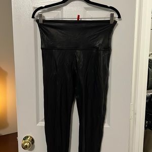 Spanx leather leggings